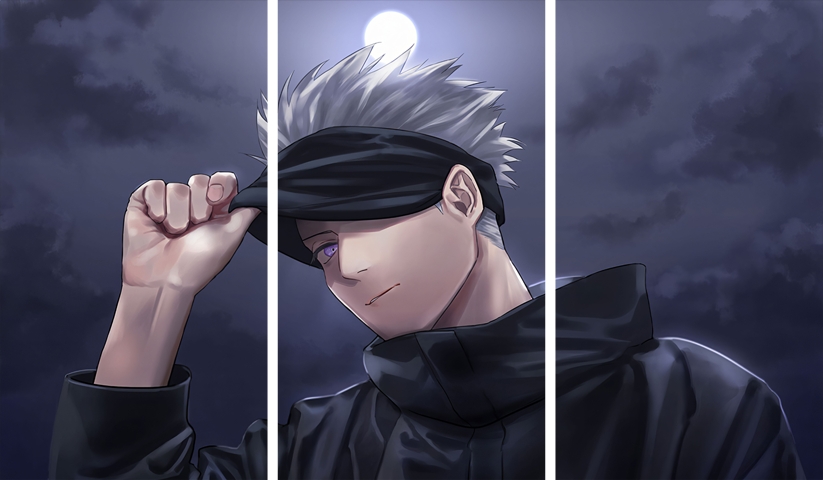 لوحة Jujutsu Kaisen – ثلاثة قطع – برشة أحجام | ديكور دارك