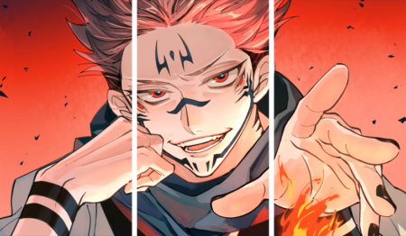 لوحة Jujutsu Kaisen – ثلاثة قطع – برشة أحجام | ديكور دارك