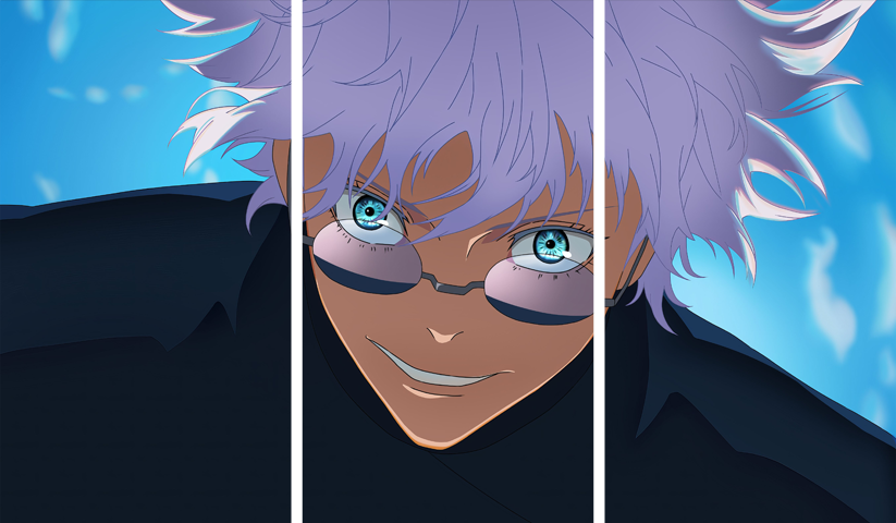 لوحة Jujutsu Kaisen – ثلاثة قطع – برشة أحجام | ديكور دارك