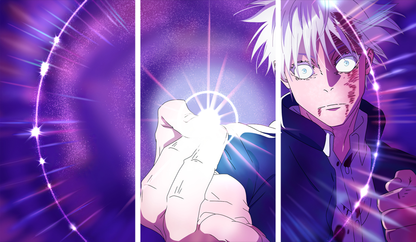 لوحة Jujutsu Kaisen – ثلاثة قطع – برشة أحجام | ديكور دارك