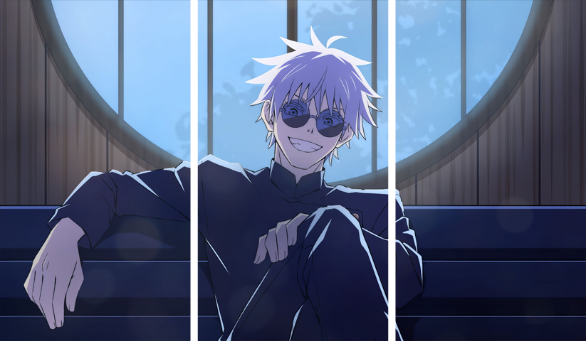 لوحة Jujutsu Kaisen – ثلاثة قطع – برشة أحجام | ديكور دارك