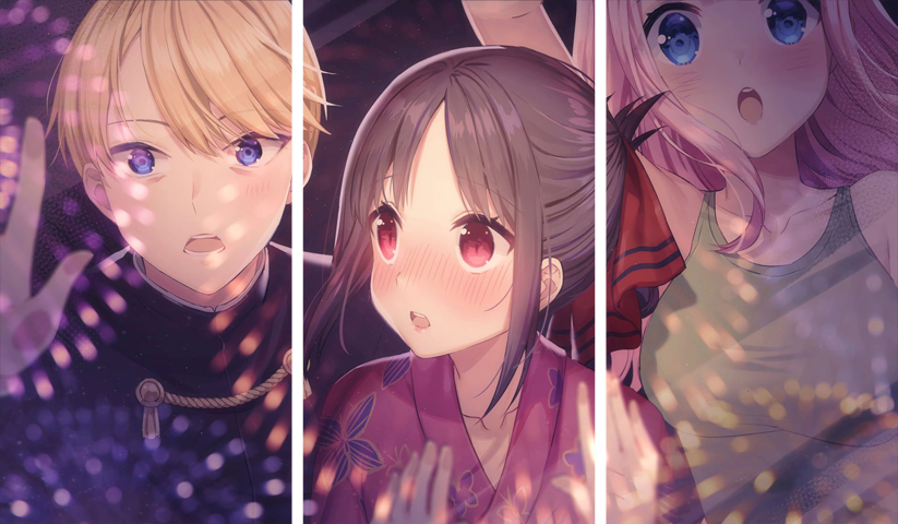 Kaguya‑sama – 3 Panneaux – Plusieurs Tailles | Décoration Maison