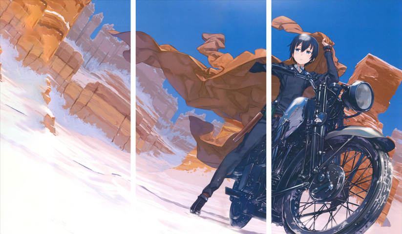 لوحة Kino’s Journey – ثلاثة قطع – برشة أحجام | ديكور دارك