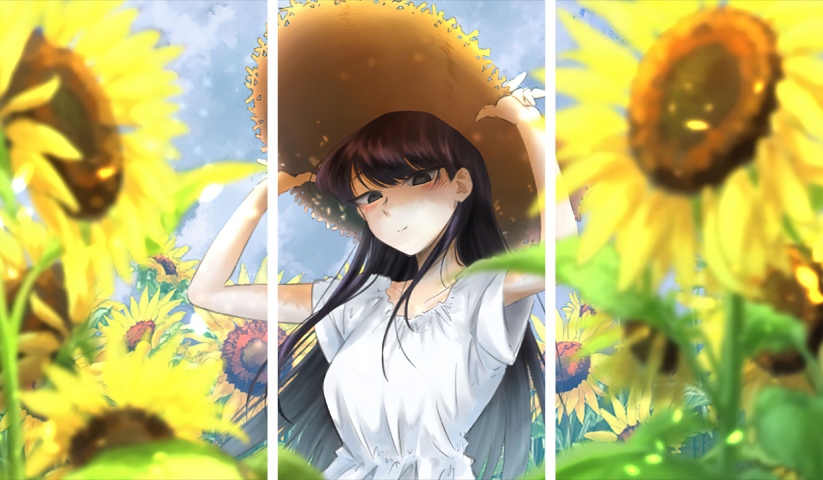 Komi Can’t Communicate – 3 Panneaux – Plusieurs Tailles | Décoration Maison