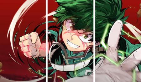 لوحة My Hero Academia – ثلاثة قطع – برشة أحجام | ديكور دارك