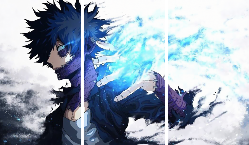 لوحة My Hero Academia – ثلاثة قطع – برشة أحجام | ديكور دارك