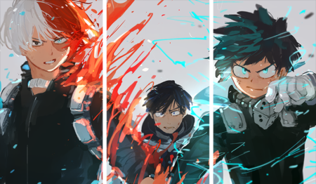 لوحة My Hero Academia – ثلاثة قطع – برشة أحجام | ديكور دارك