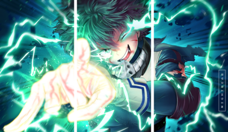 لوحة My Hero Academia – ثلاثة قطع – برشة أحجام | ديكور دارك