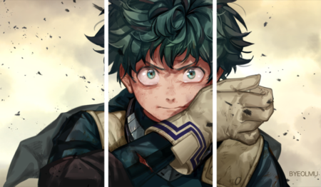 لوحة My Hero Academia – ثلاثة قطع – برشة أحجام | ديكور دارك