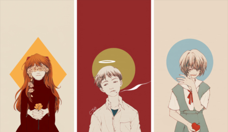 Neon Genesis Evangelion – 3 Panels – Multiple Sizes | Home Decor