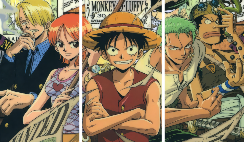 One Piece – 3 Panneaux – Plusieurs Tailles | Décoration Maison