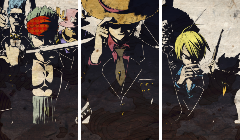 One Piece – 3 Panneaux – Plusieurs Tailles | Décoration Maison