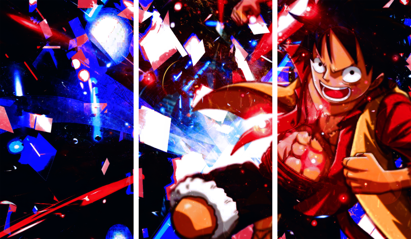 لوحة One Piece – ثلاثة قطع – برشة أحجام | ديكور دارك