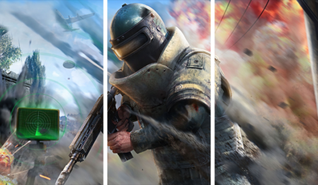 PUBG – 3 Panels – Multiple Sizes | Home Decor