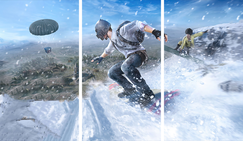 PUBG – 3 Panels – Multiple Sizes | Home Decor