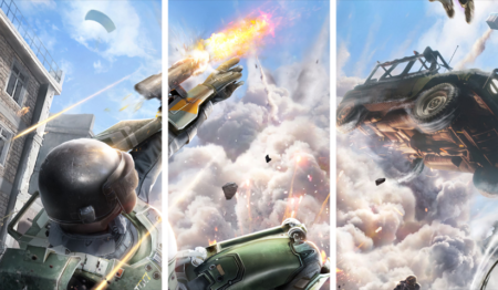 PUBG – 3 Panels – Multiple Sizes | Home Decor