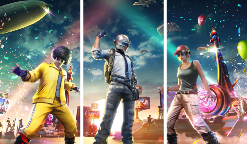 PUBG – 3 Panels – Multiple Sizes | Home Decor