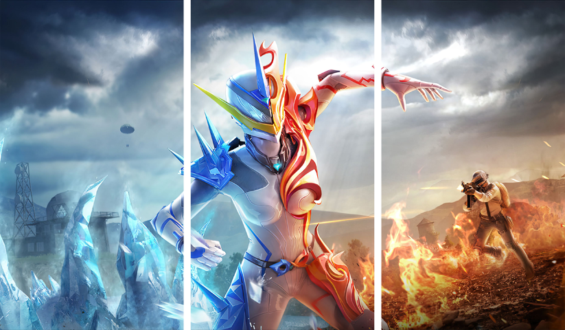 PUBG – 3 Panels – Multiple Sizes | Home Decor