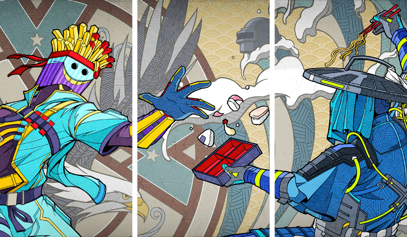 PUBG – 3 Panels – Multiple Sizes | Home Decor