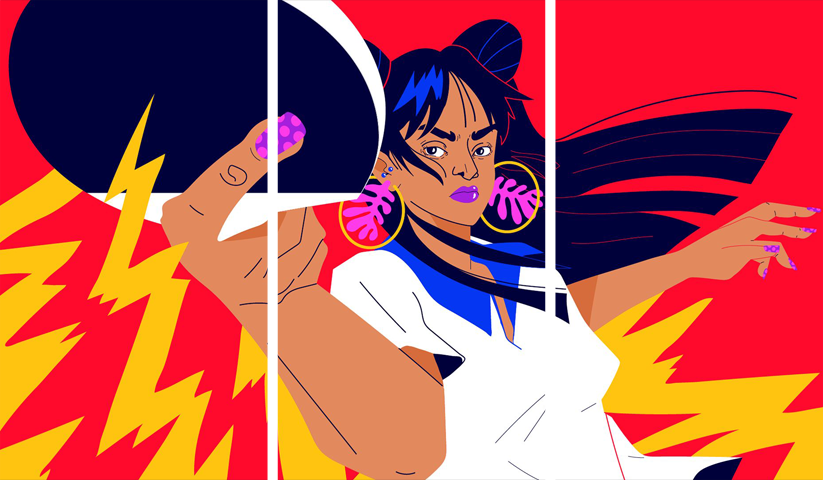 Ping Pong the Animation – 3 Panneaux – Plusieurs Tailles | Décoration Maison