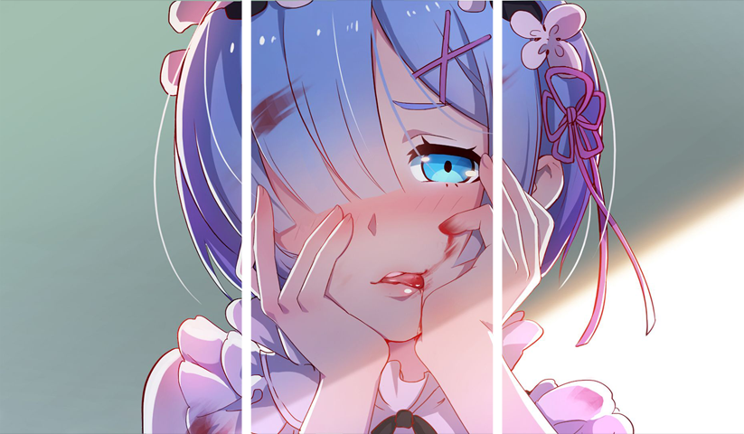 Re Zero – 3 Panneaux – Plusieurs Tailles | Décoration Maison