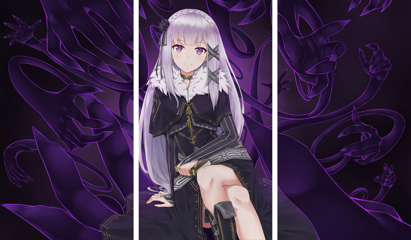 Re Zero – 3 Panneaux – Plusieurs Tailles | Décoration Maison