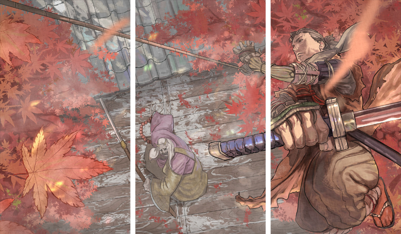 Sekiro Shadows Die Twice – 3 Panels – Multiple Sizes | Home Decor