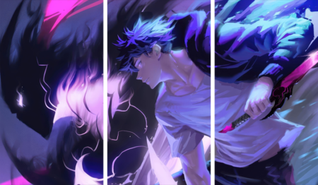 لوحة Solo Leveling – ثلاثة قطع – برشة أحجام | ديكور دارك