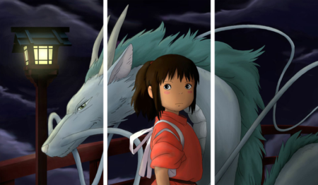 لوحة Spirited Away – ثلاثة قطع – برشة أحجام | ديكور دارك