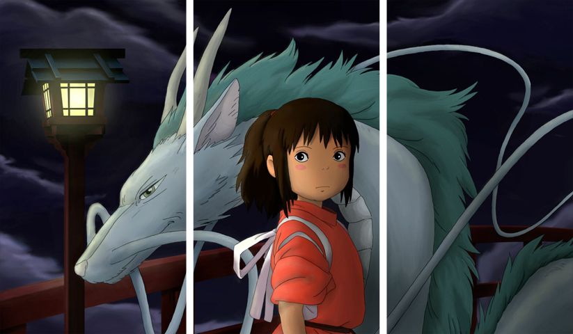 Spirited Away – 3 Panneaux – Plusieurs Tailles | Décoration Maison