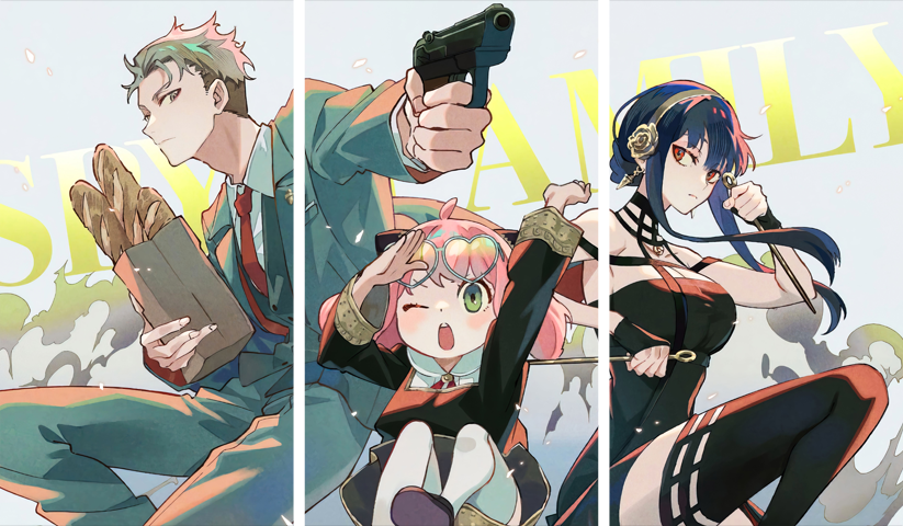 Spy × Family – 3 Panneaux – Plusieurs Tailles | Décoration Maison