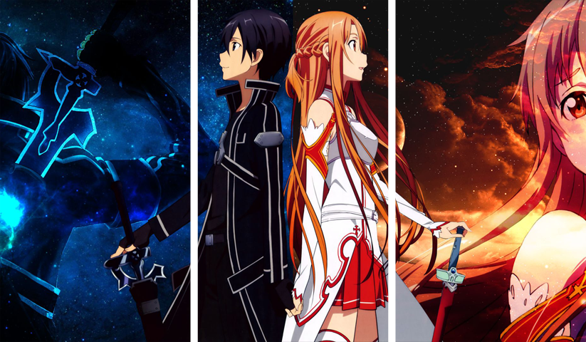 Sword Art Online – 3 Panels – Multiple Sizes | Home Decor