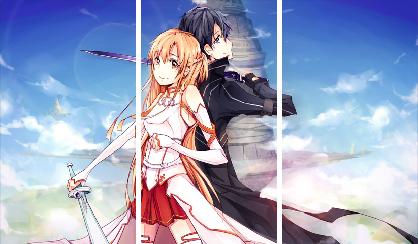 Sword Art Online – 3 Panels – Multiple Sizes | Home Decor