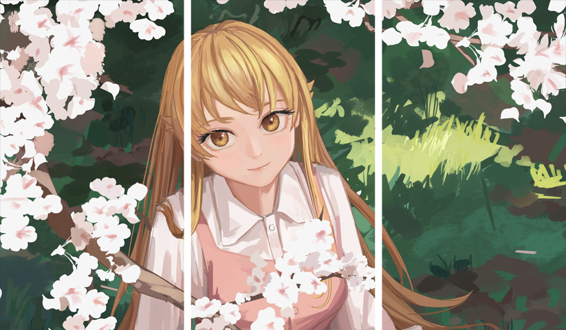 The Monogatari Series – 3 Panels – Multiple Sizes | Home Decor