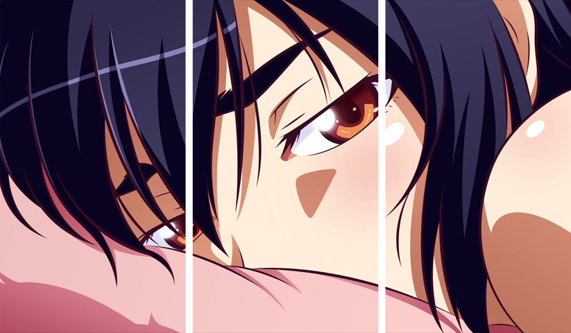 لوحة The Monogatari Series – ثلاثة قطع – برشة أحجام | ديكور دارك