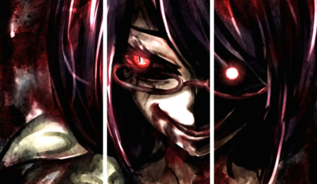 لوحة Tokyo Ghoul – ثلاثة قطع – برشة أحجام | ديكور دارك