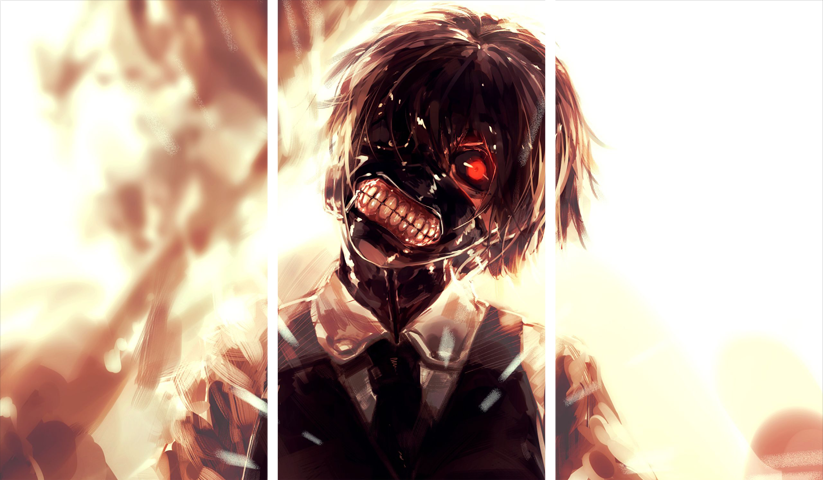 Tokyo Ghoul – 3 Panels – Multiple Sizes | Home Decor