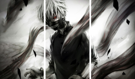 لوحة Tokyo Ghoul – ثلاثة قطع – برشة أحجام | ديكور دارك