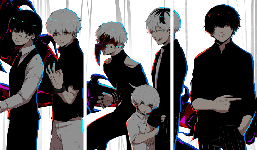 Tokyo Ghoul – 3 Panels – Multiple Sizes | Home Decor