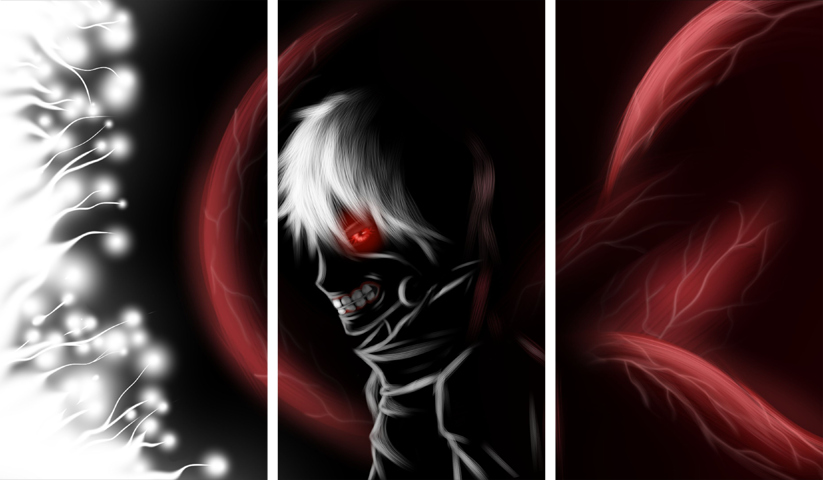 Tokyo Ghoul – 3 Panels – Multiple Sizes | Home Decor