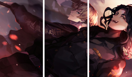 لوحة Tokyo Revengers – ثلاثة قطع – برشة أحجام | ديكور دارك