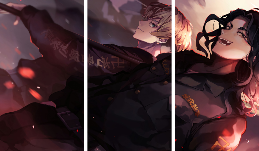 Tokyo Revengers – 3 Panels – Multiple Sizes | Home Decor