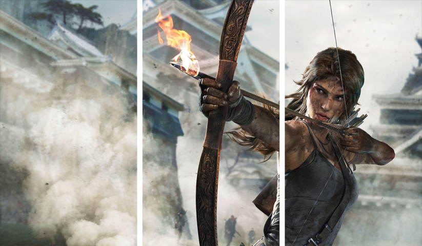 Tomb Raider – 3 Panels – Multiple Sizes | Home Decor