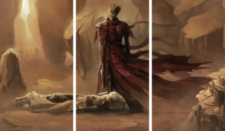 لوحة Trigun – ثلاثة قطع – برشة أحجام | ديكور دارك