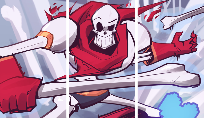 Undertale – 3 Panels – Multiple Sizes | Home Decor