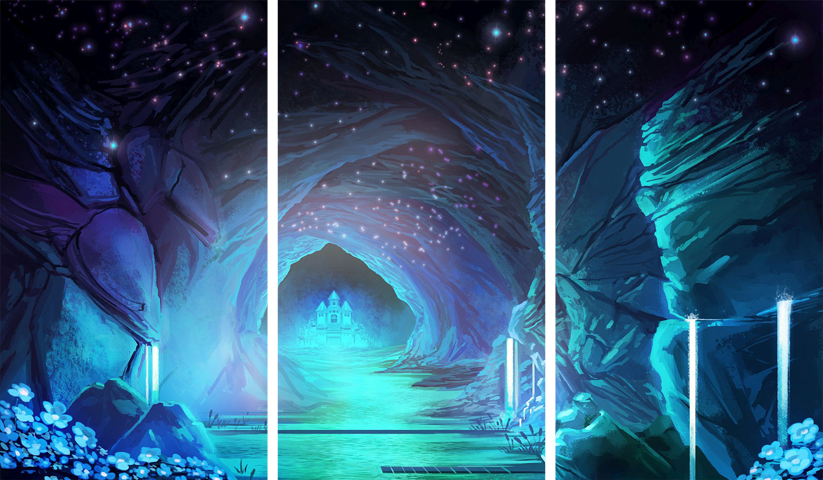 Undertale – 3 Panels – Multiple Sizes | Home Decor