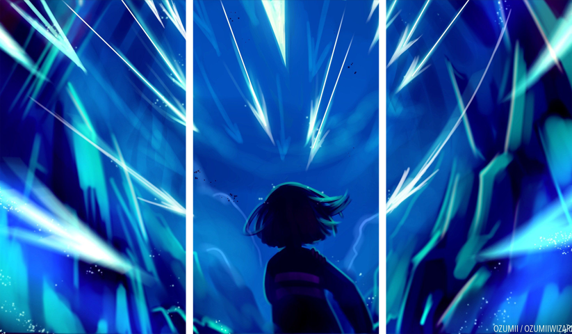 Undertale – 3 Panels – Multiple Sizes | Home Decor