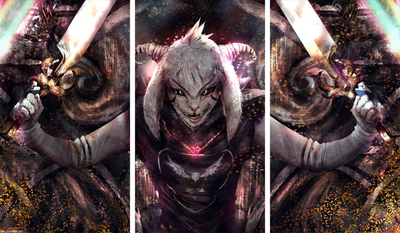Undertale – 3 Panels – Multiple Sizes | Home Decor