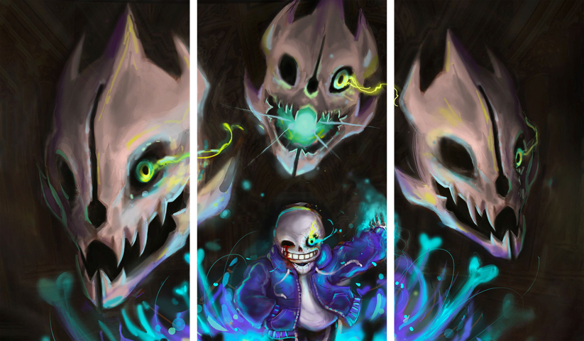 Undertale – 3 Panels – Multiple Sizes | Home Decor