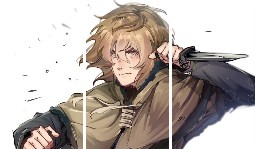 Vinland Saga – 3 Panneaux – Plusieurs Tailles | Décoration Maison